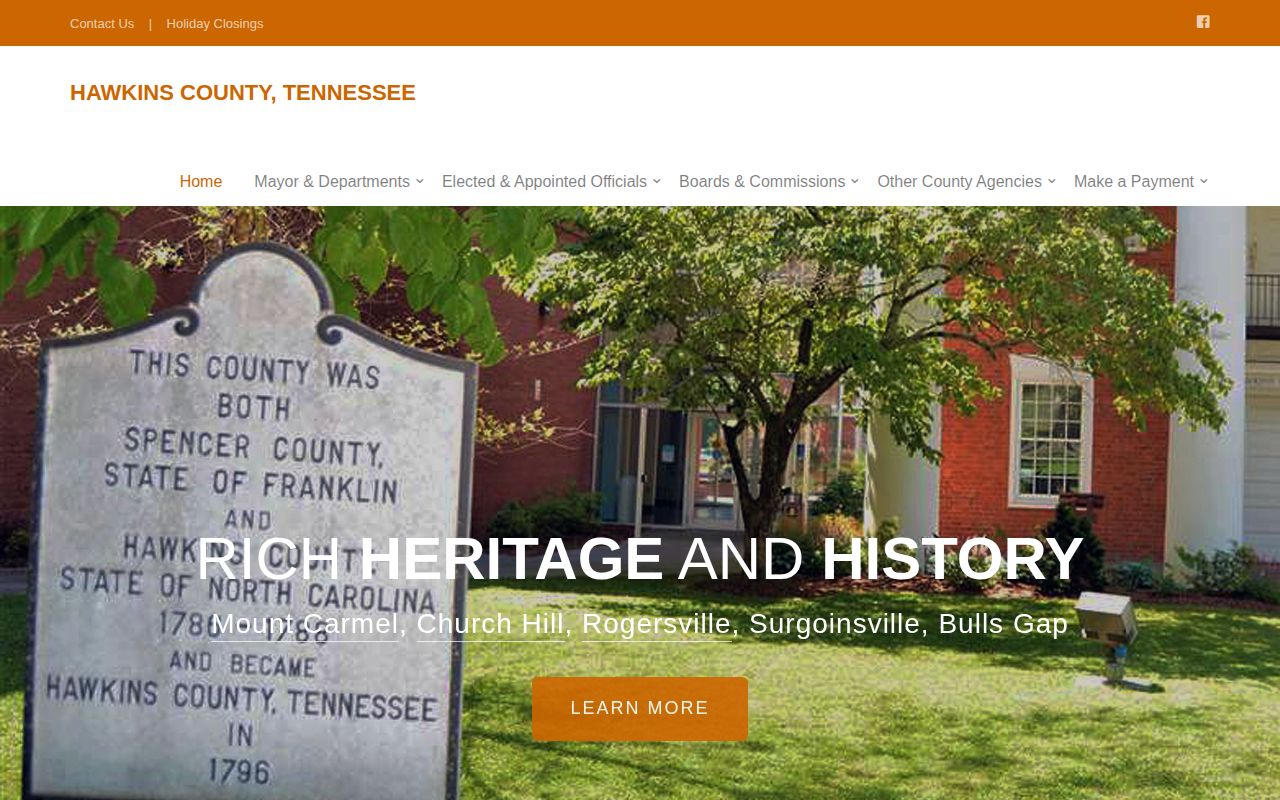 Hawkins County 24-hour release records path on the official county website